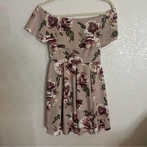 Floral Off-Shoulder Dress